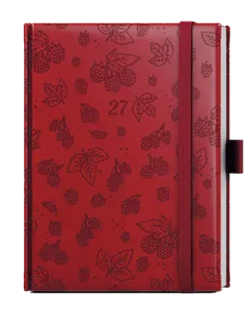 Wochenplaner - Prokop - Vivella extra - B6 - bordeaux - Himbeeren